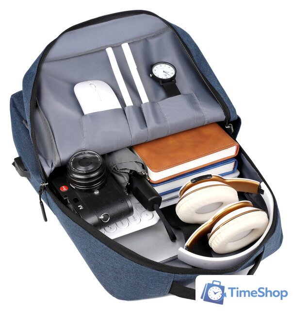 Городской рюкзак Miru Skinny 15.6 MBP-1051 (синий) - Изображение №7 — Интернет-магазин Time-Shop