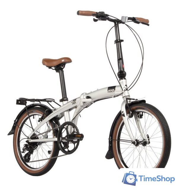 Велосипед Novatrack Town alloy 8 V 2024 (серебристый) - Изображение №2 — Интернет-магазин Time-Shop