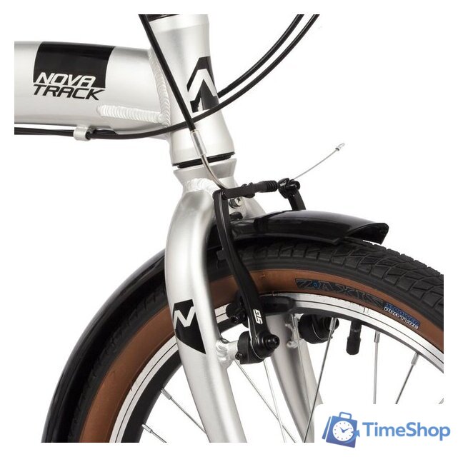 Велосипед Novatrack Town alloy 8 V 2024 (серебристый) - Изображение №4 — Интернет-магазин Time-Shop