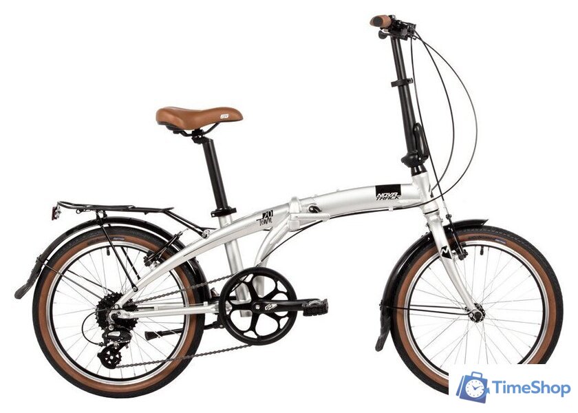 Велосипед Novatrack Town alloy 8 V 2024 (серебристый) - Изображение №1 — Интернет-магазин Time-Shop