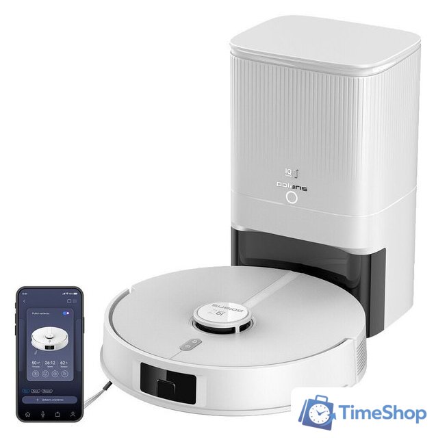 Робот-пылесос Polaris PVCRDC 5006 Wi-Fi IQ Home (белый) - Изображение №1 — Интернет-магазин Time-Shop