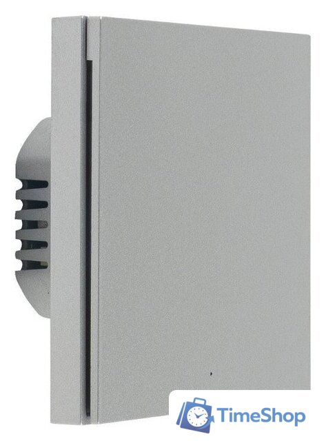 Умный выключатель Aqara Smart Wall Switch H1 одноклавишный без нейтрали (серый) - Изображение №1 — Интернет-магазин Time-Shop