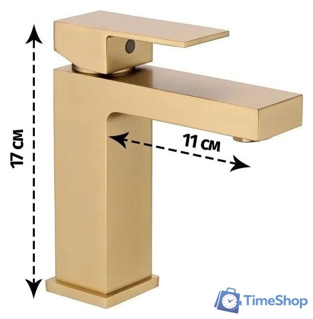 Смеситель Grocenberg GB2008 (золото матовый) - Изображение №2 — Интернет-магазин Time-Shop