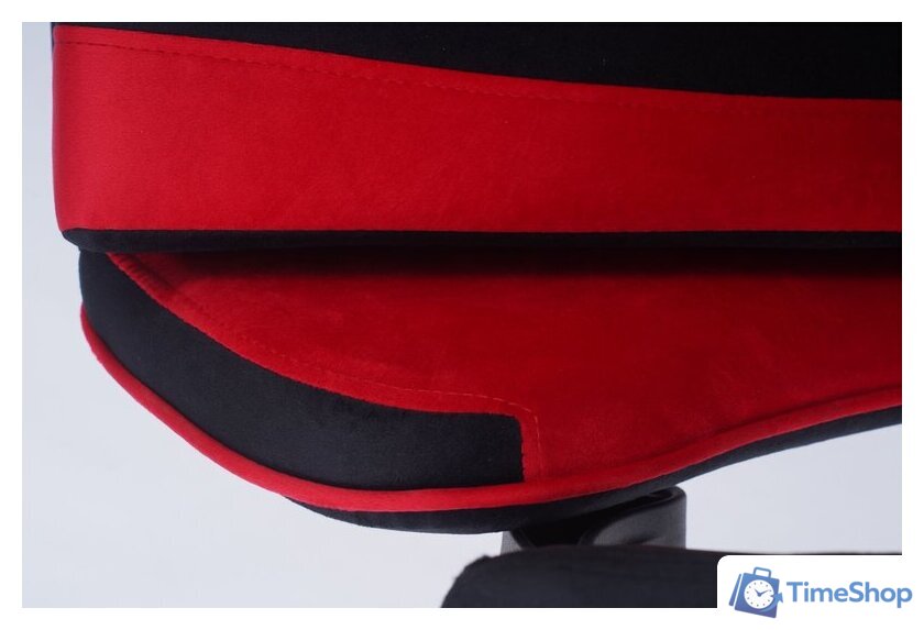 Игровое (геймерское) кресло Calviano 1584 (велюр, черный/красный) - Изображение №20 — Интернет-магазин Time-Shop