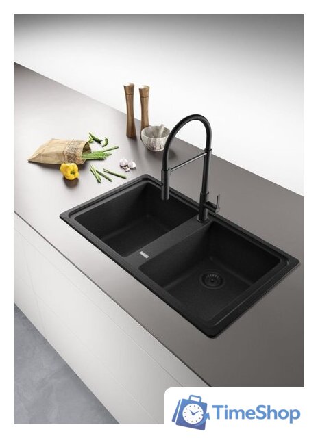 Кухонная мойка Franke Basis BFG 620-34-34 114.0741.179 (оникс) - Изображение №2 — Интернет-магазин Time-Shop