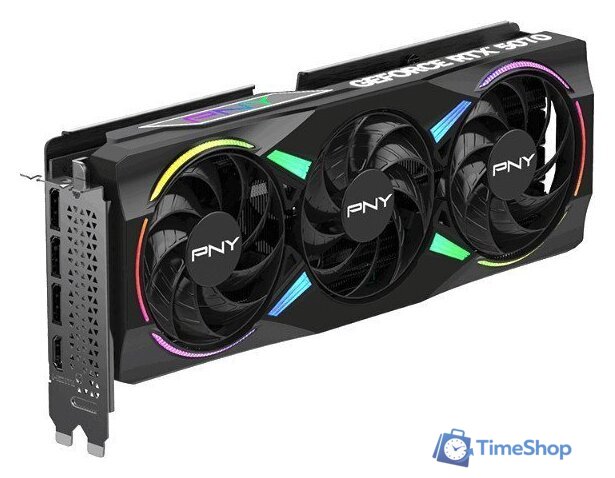 Видеокарта PNY GeForce RTX 5070 ARGB EPIC-X RGB Overclocked Triple Fan VCG507012TFXXPB1-O - Изображение №1 — Интернет-магазин Time-Shop