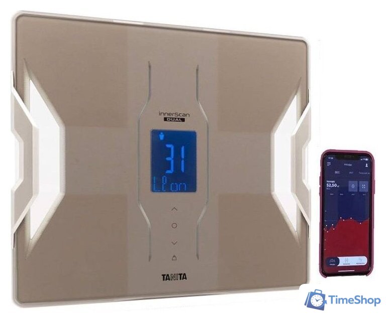 Умные напольные весы Tanita Platinum RD-953S (бежевый) - Изображение №5 — Интернет-магазин Time-Shop