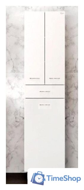  Onika Шкаф-пенал для ванной Модерн 46.17 R с корзиной (404602) - Изображение №1 — Интернет-магазин Time-Shop