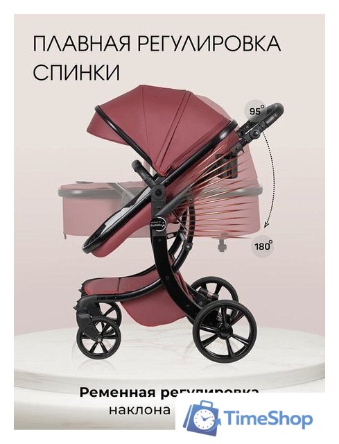 Универсальная коляска Aimile Adventurer ADV-5 (бургунди) - Изображение №7 — Интернет-магазин Time-Shop