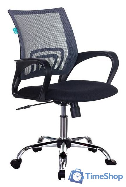 Офисное кресло Бюрократ CH-695N/SL/DG/TW-11 (черный/серый) - Изображение №1 — Интернет-магазин Time-Shop