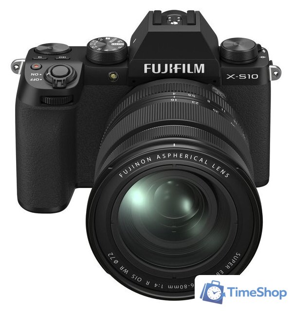 Беззеркальный фотоаппарат Fujifilm X-S10 Kit 16-80mm (черный) - Изображение №2 — Интернет-магазин Time-Shop