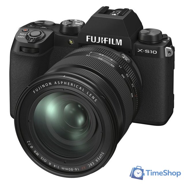 Беззеркальный фотоаппарат Fujifilm X-S10 Kit 16-80mm (черный) - Изображение №3 — Интернет-магазин Time-Shop