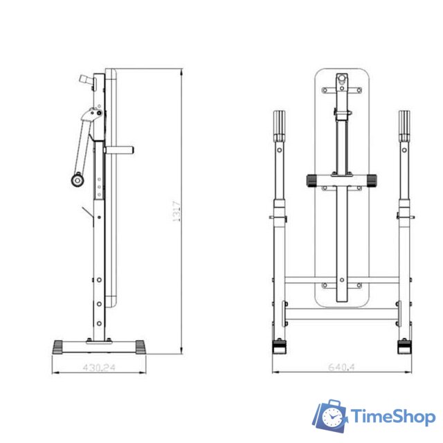 Силовая скамья DFC D6453 - Изображение №7 — Интернет-магазин Time-Shop