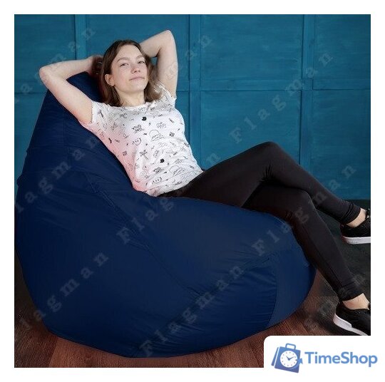 Кресло-мешок Flagman Груша Мега Г3.1-14 (темно-синий) - Изображение №11 — Интернет-магазин Time-Shop