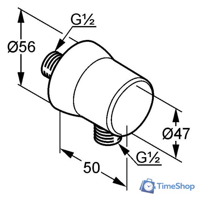 Шланговое подключение Kludi Sirena 6306143-00 (белый) - Изображение №2 — Интернет-магазин Time-Shop