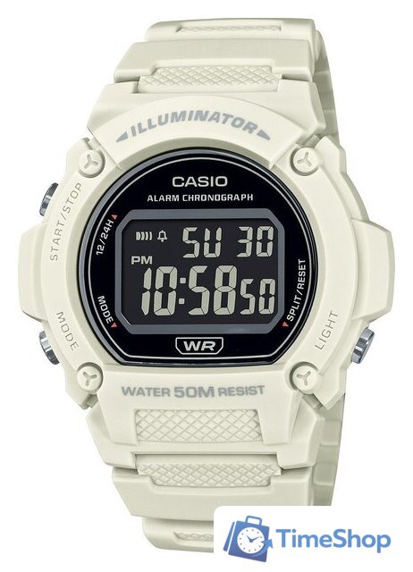 Наручные часы Casio Illuminator W-219HC-8B - Изображение №1 — Интернет-магазин Time-Shop