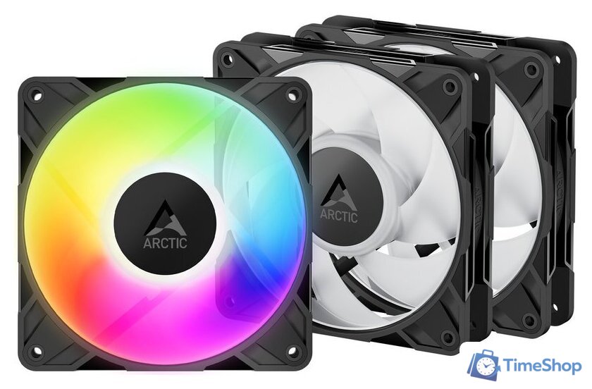 Комплект вентиляторов для корпуса Arctic P12 Pro A-RGB 3 Pack ACFAN00310A - Изображение №1 — Интернет-магазин Time-Shop