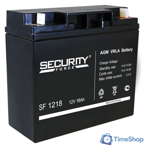 Аккумулятор для ИБП Security Force SF 1218 (12В/18 А·ч) - Изображение №1 — Интернет-магазин Time-Shop