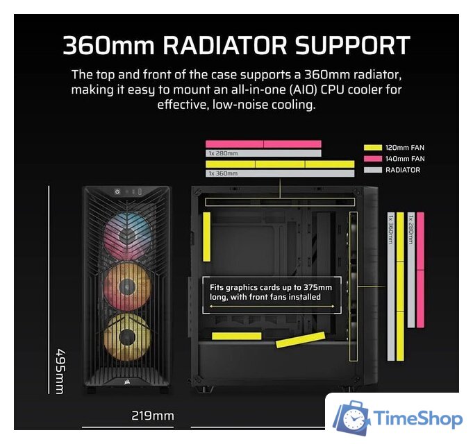 Корпус Corsair 3200D RS ARGB CC-9011346-WW - Изображение №5 — Интернет-магазин Time-Shop