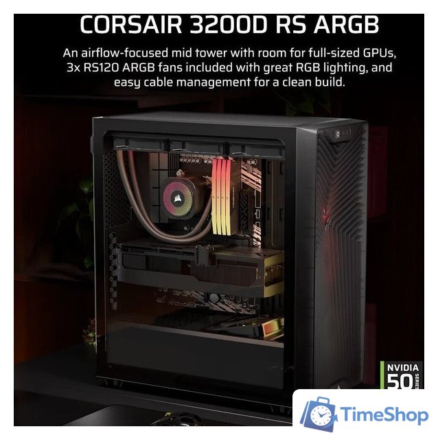 Корпус Corsair 3200D RS ARGB CC-9011346-WW - Изображение №4 — Интернет-магазин Time-Shop