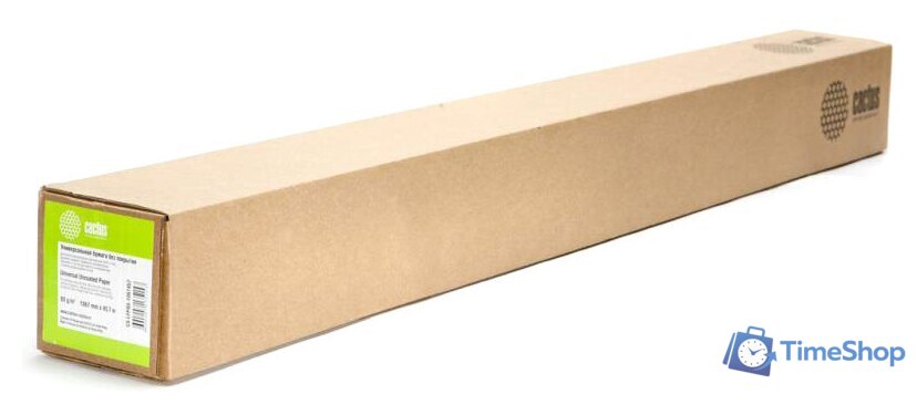 Офисная бумага CACTUS белый 1067 мм x 45.7 м [CS-LFP80-1067457] - Изображение №1 — Интернет-магазин Time-Shop