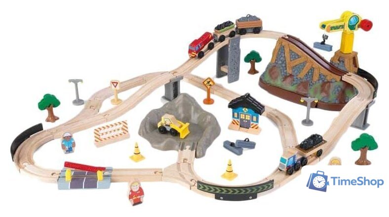 Набор железной дороги KidKraft Bucket Top Construction 17805 - Изображение №1 — Интернет-магазин Time-Shop