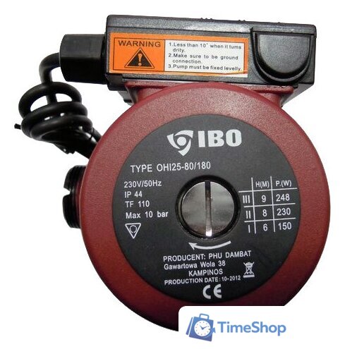 Циркуляционный насос IBO OHI 25-80/180 - Изображение №1 — Интернет-магазин Time-Shop