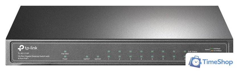Неуправляемый коммутатор TP-Link TL-SG1210P - Изображение №1 — Интернет-магазин Time-Shop