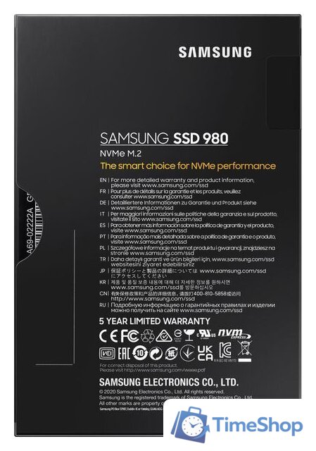 SSD Samsung 980 250GB MZ-V8V250BW - Изображение №7 — Интернет-магазин Time-Shop