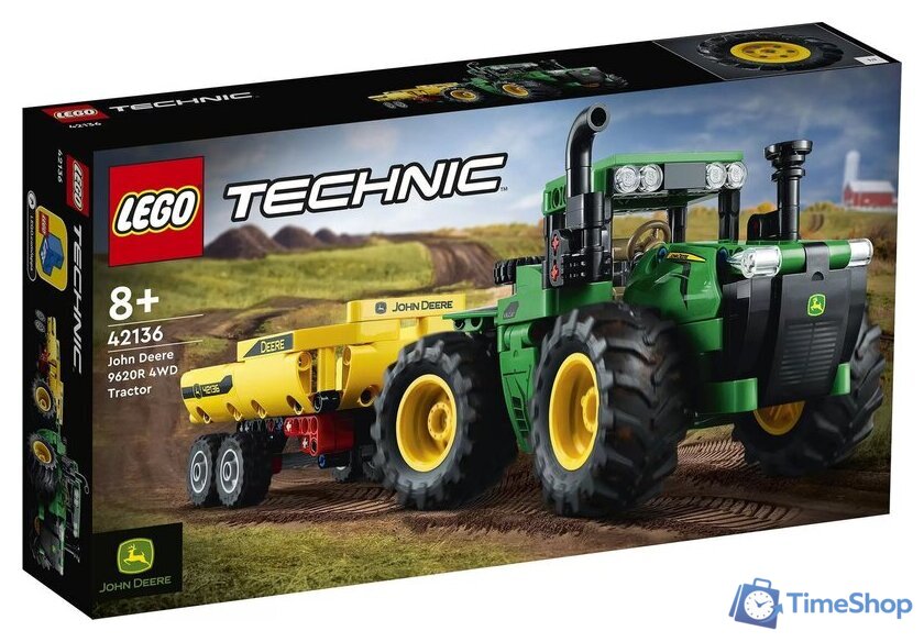 Конструктор LEGO Technic 42136 John Deere 9620R 4WD Tractor - Изображение №1 — Интернет-магазин Time-Shop