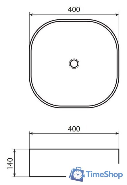 Умывальник Allen Brau Priority 4.31001.20 (без перелива) - Изображение №2 — Интернет-магазин Time-Shop