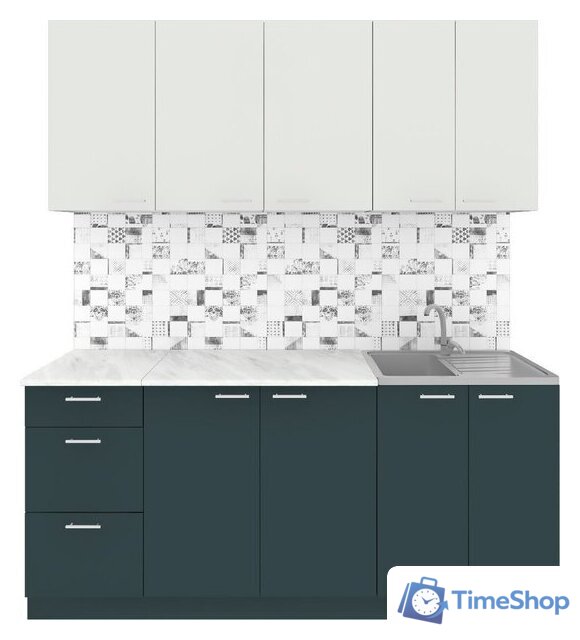 Готовая кухня Агута Альфа 1.8 (бензин/холодный серый/этория) - Изображение №1 — Интернет-магазин Time-Shop