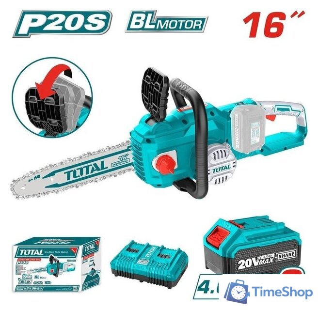 Аккумуляторная пила Total TGSLI401682 (с 2-мя АКБ) - Изображение №2 — Интернет-магазин Time-Shop