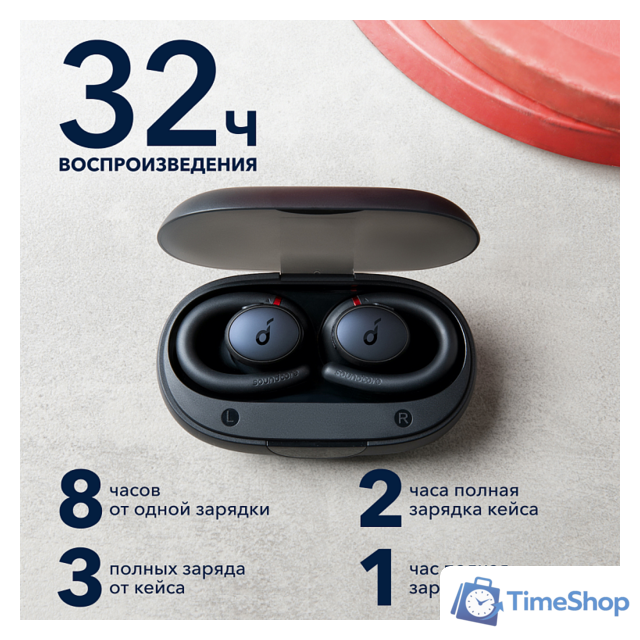 Наушники Anker SoundCore Sport X10 (черный) - Изображение №5 — Интернет-магазин Time-Shop