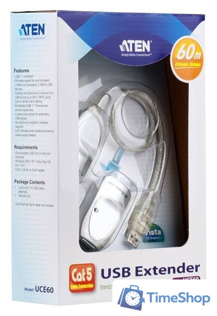 Удлинитель по витой паре Aten UCE60 - Изображение №2 — Интернет-магазин Time-Shop
