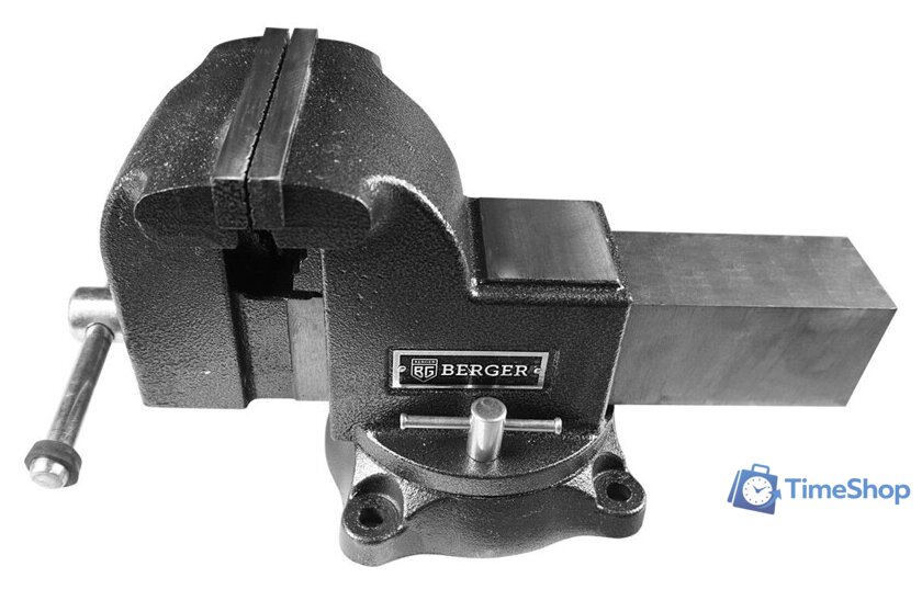 Тиски Berger Чугун. поворотные с трубным зажимом и наковальней 100мм BG1336 - Изображение №1 — Интернет-магазин Time-Shop