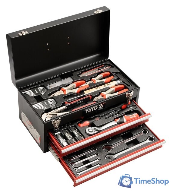 Универсальный набор инструментов Yato YT-38951 (80 предметов) - Изображение №1 — Интернет-магазин Time-Shop
