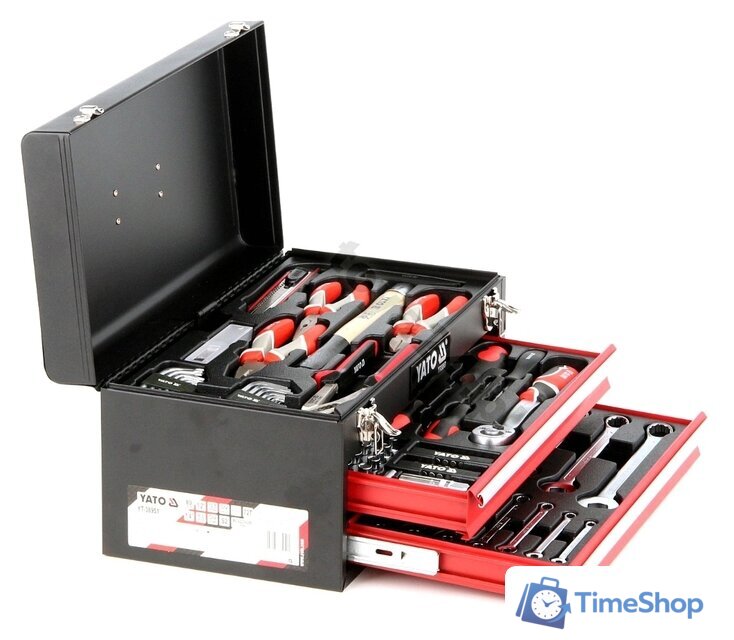 Универсальный набор инструментов Yato YT-38951 (80 предметов) - Изображение №2 — Интернет-магазин Time-Shop