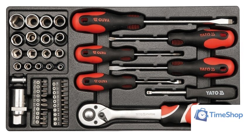 Универсальный набор инструментов Yato YT-38951 (80 предметов) - Изображение №4 — Интернет-магазин Time-Shop