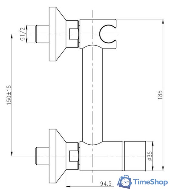 Гигиенический душ Gross Aqua Bidet GA012201C - Изображение №2 — Интернет-магазин Time-Shop