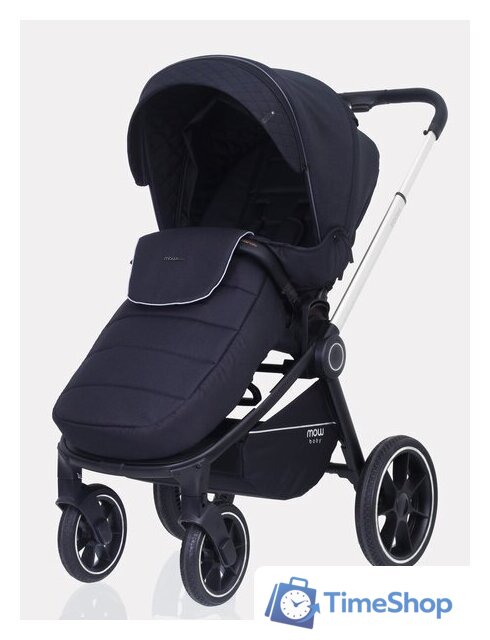 Универсальная коляска Rant MOWbaby Zoom PU (3 в 1, silver black) - Изображение №5 — Интернет-магазин Time-Shop