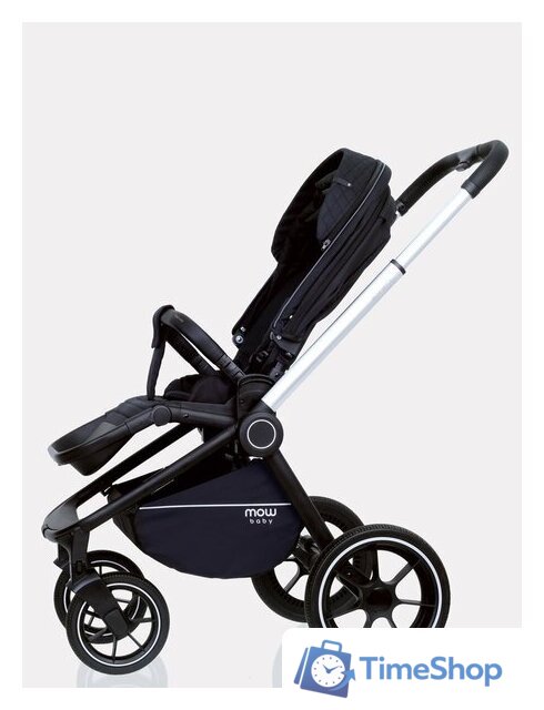 Универсальная коляска Rant MOWbaby Zoom PU (3 в 1, silver black) - Изображение №6 — Интернет-магазин Time-Shop