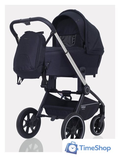 Универсальная коляска Rant MOWbaby Zoom PU (3 в 1, silver black) - Изображение №2 — Интернет-магазин Time-Shop