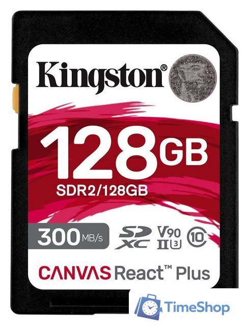 Карта памяти Kingston Canvas React Plus SDXC 128GB - Изображение №1 — Интернет-магазин Time-Shop