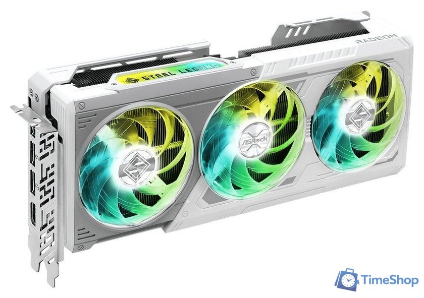 Видеокарта ASRock AMD Radeon RX 9070 XT Steel Legend 16GB RX9070XT SL 16G - Изображение №1 — Интернет-магазин Time-Shop