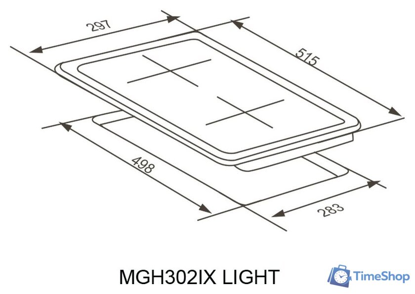 Варочная панель Meferi MGH302IX Light - Изображение №16 — Интернет-магазин Time-Shop