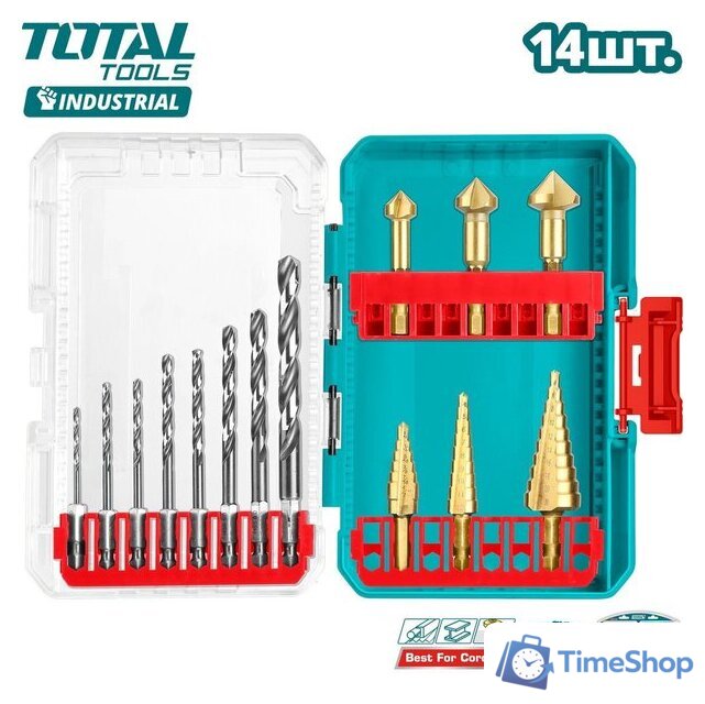 Набор сверл Total TACSDL61401 - Изображение №1 — Интернет-магазин Time-Shop