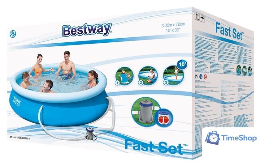 Надувной бассейн Bestway 57270 (305x76) - Изображение №4 — Интернет-магазин Time-Shop
