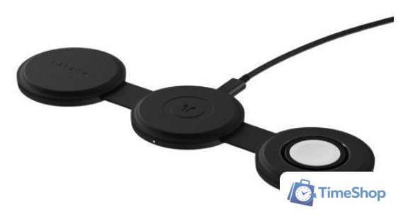 Беспроводное зарядное Satechi OntheGo 3-in-1 Charger ST-QTG31K (черный) - Изображение №1 — Интернет-магазин Time-Shop