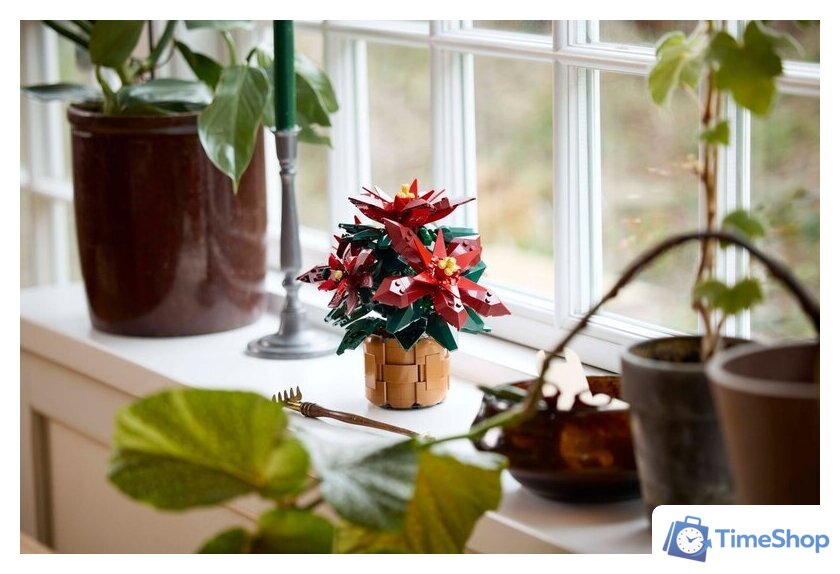 Конструктор LEGO Icons 10370 Пуансеттия - Изображение №6 — Интернет-магазин Time-Shop